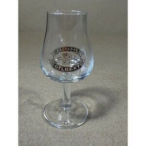 Vintage Gilbert Calvados Glass Gold Logo 2cl